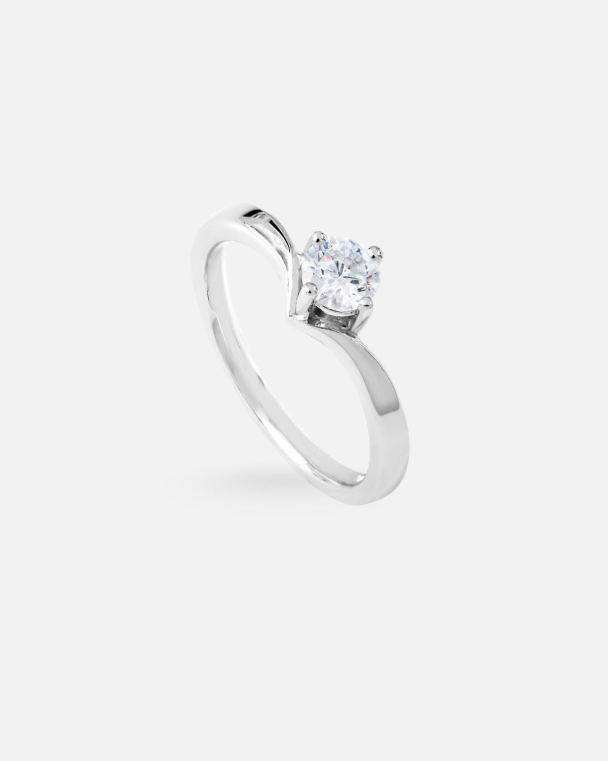 Bague solitaire Elsa Lee en argent 925