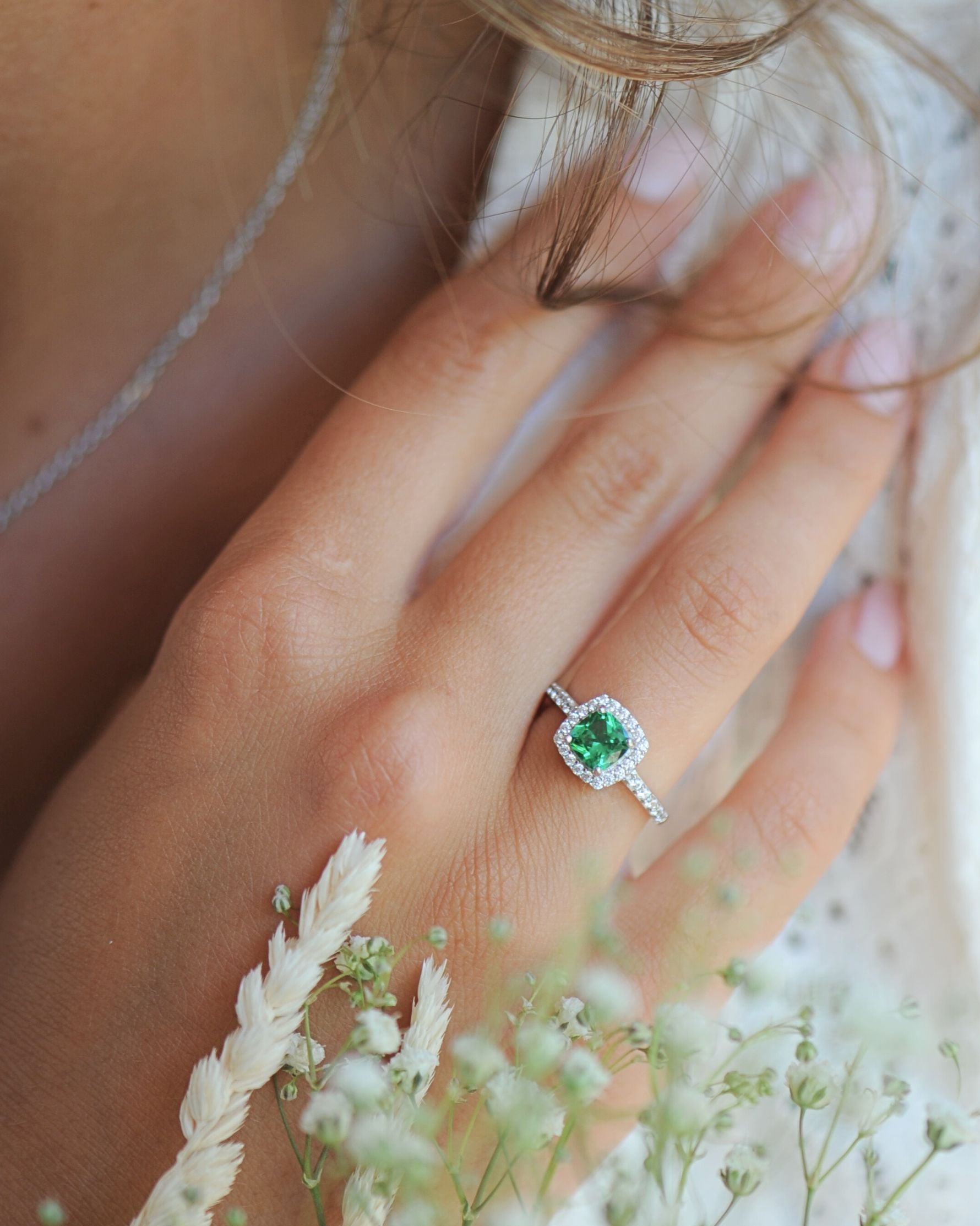 Bague Tradition Émeraude en argent 925