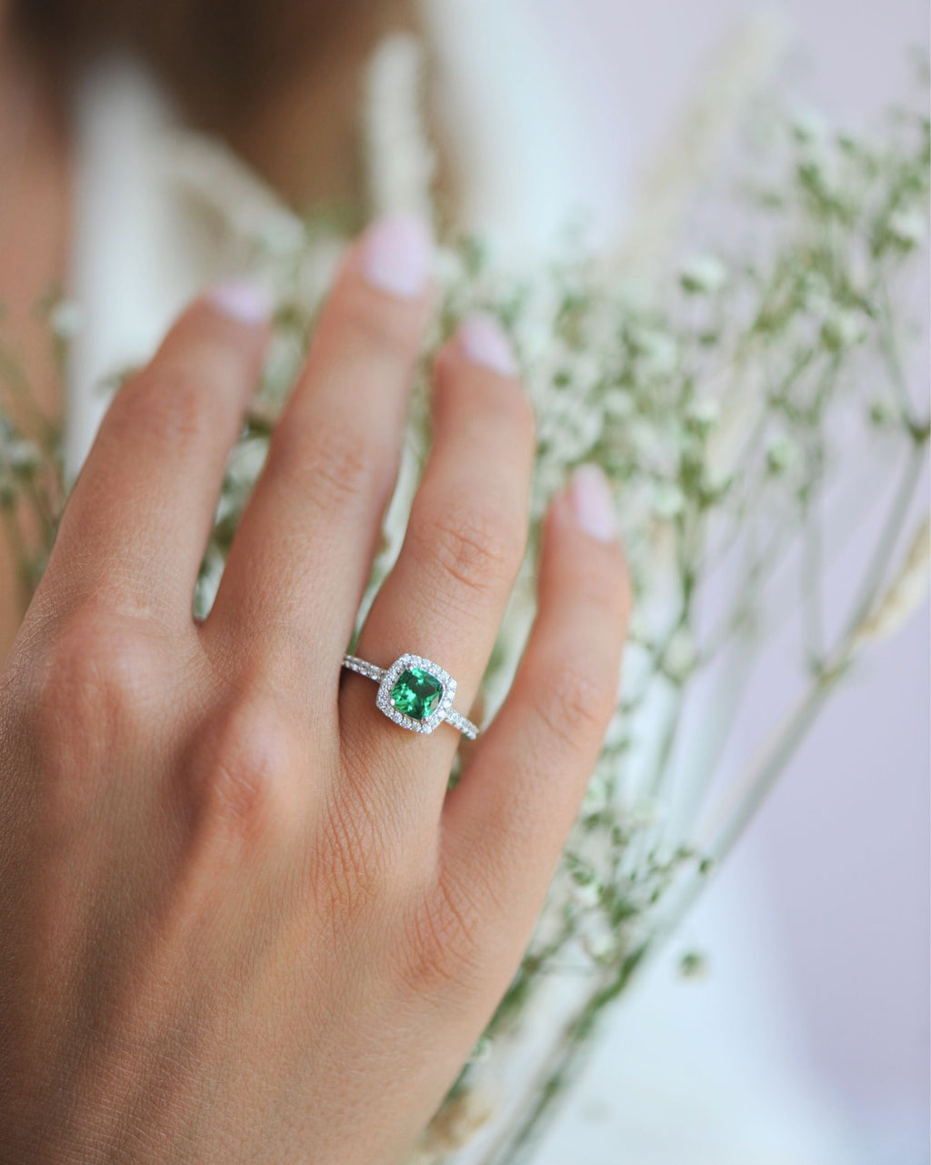 Bague Tradition Émeraude en argent 925