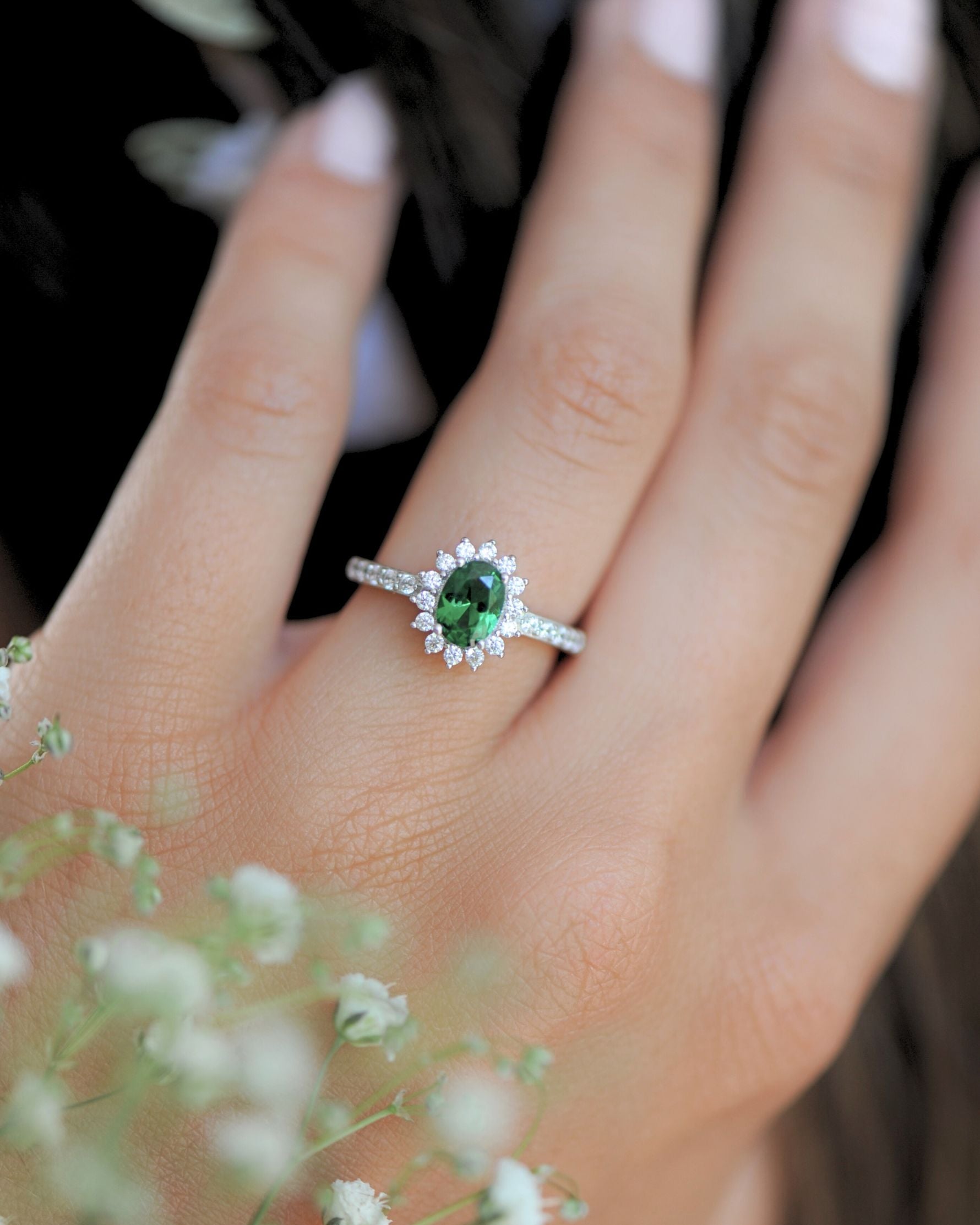 Bague Tradition Émeraude en argent 925
