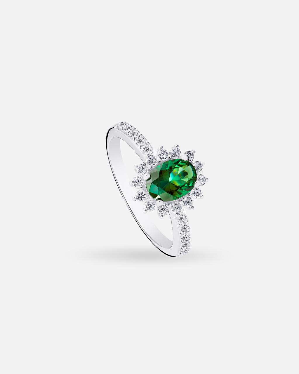 Bague Tradition Émeraude en argent 925