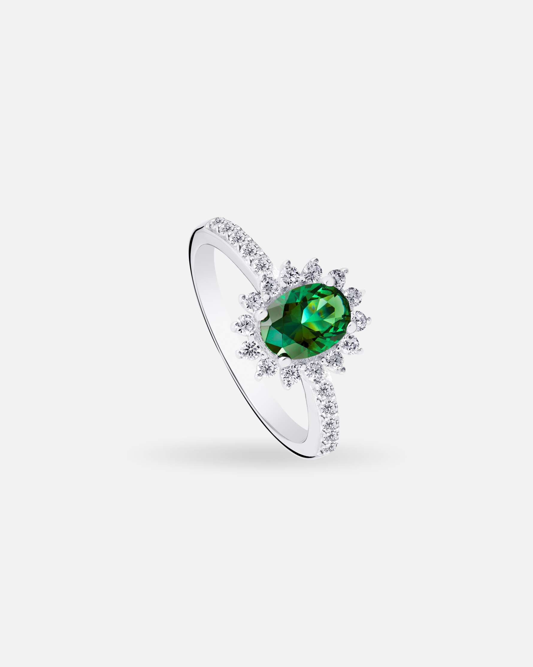 Bague Tradition Émeraude en argent 925