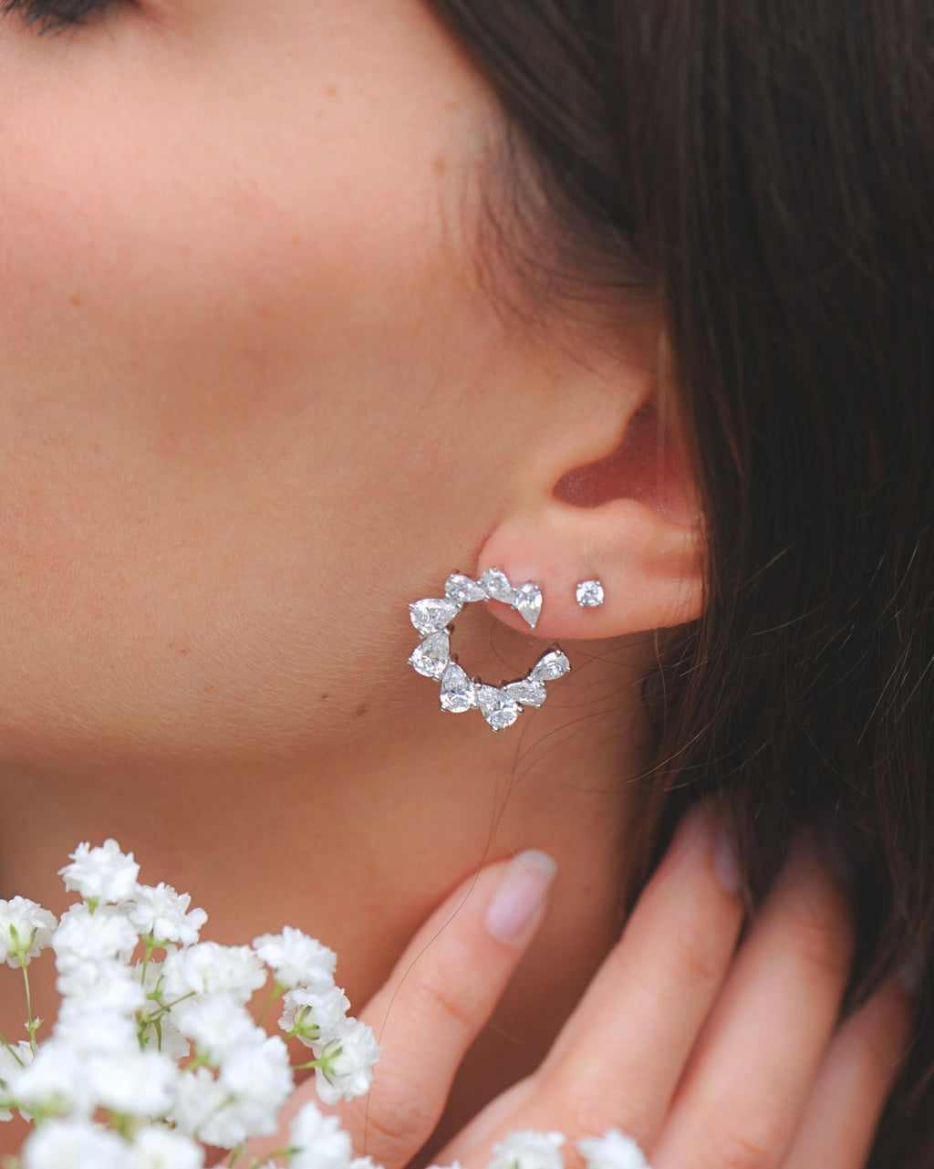 Boucles créoles Tradition Halo en argent 925