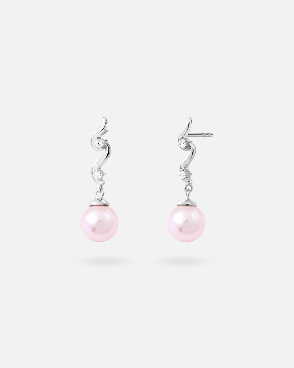 Boucles d’oreilles pendantes perles La Vie en Rose