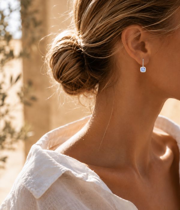 Boucles d’oreilles Camélia – Argent 925