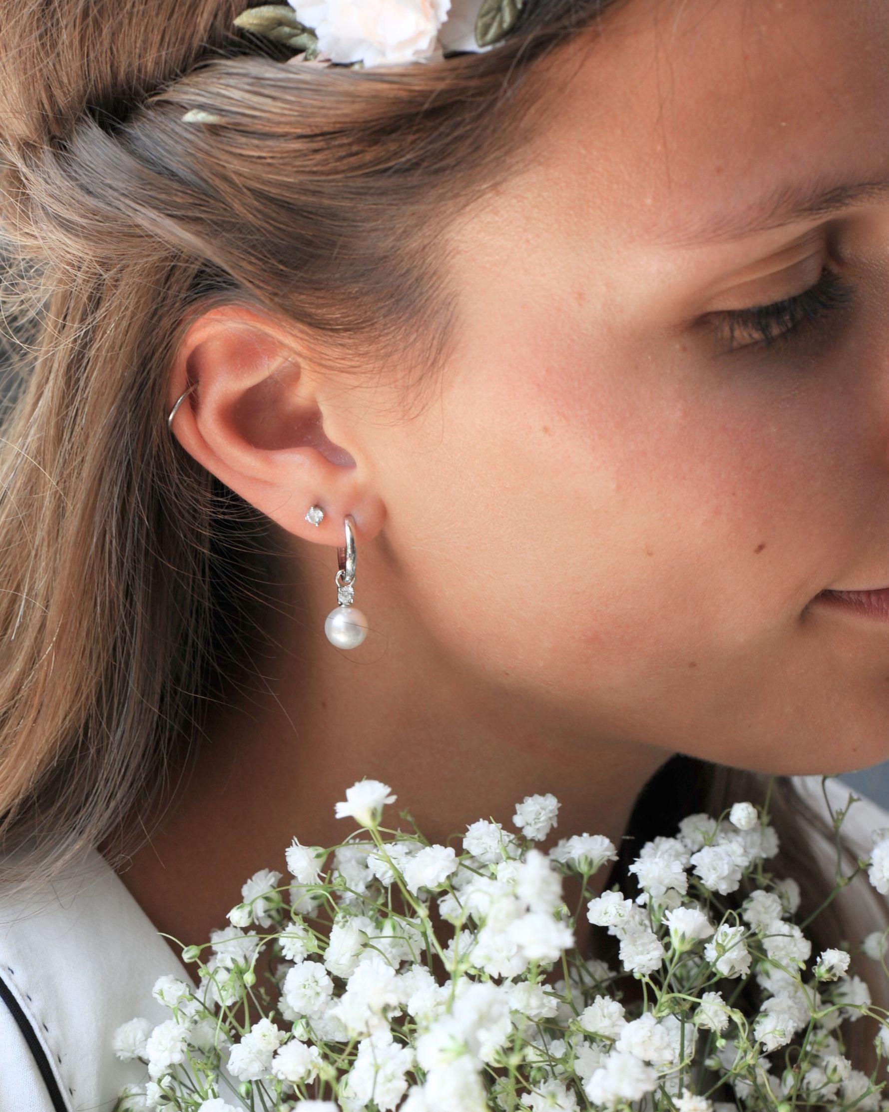 Boucles d’oreilles Pureté en argent 925