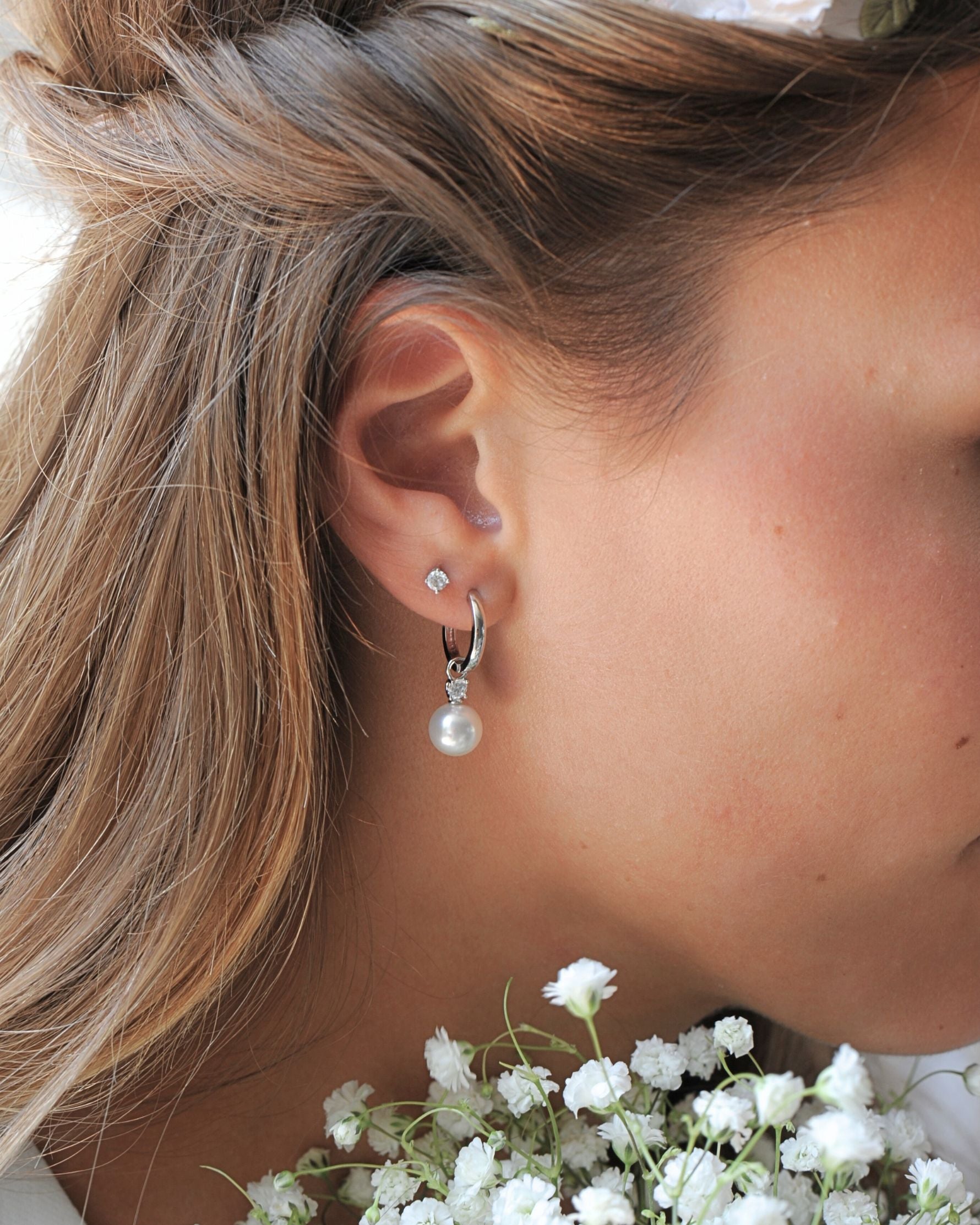 Boucles d’oreilles Pureté en argent 925