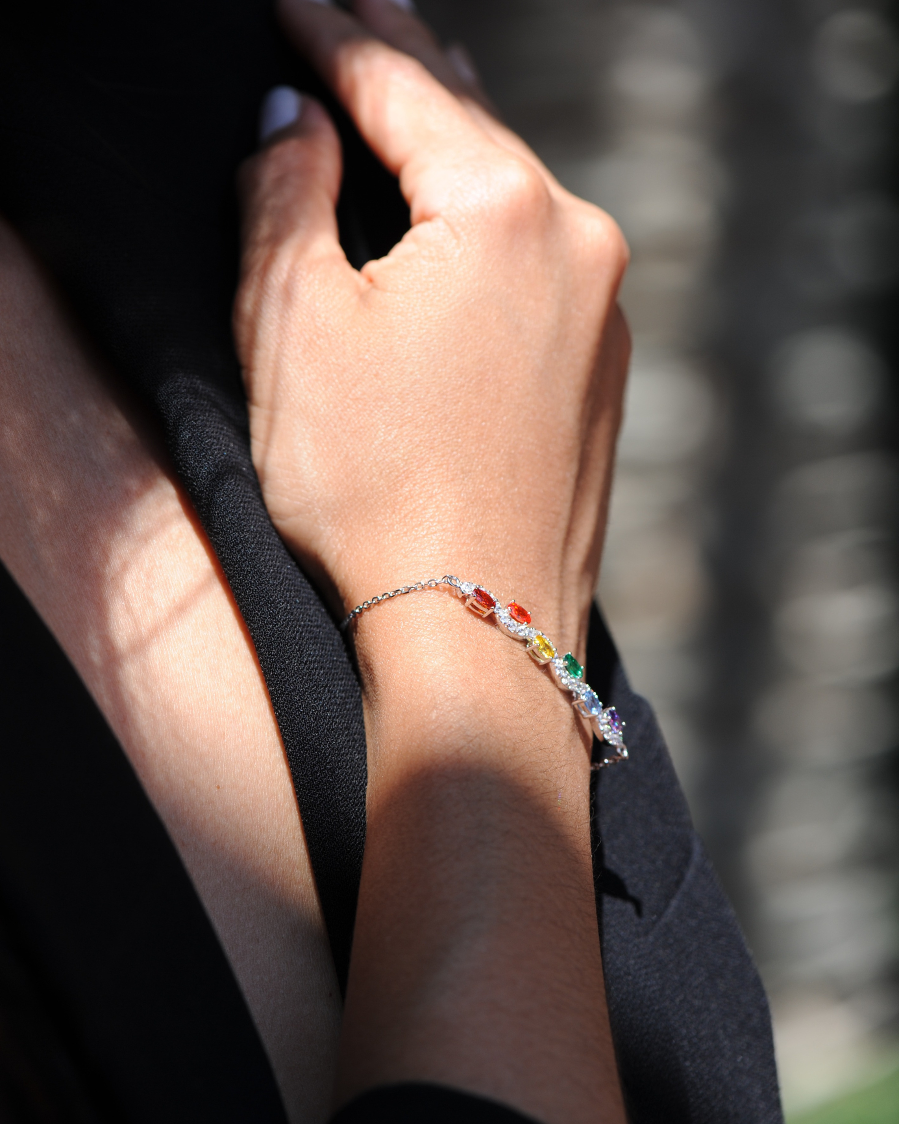 Arc-en-Ciel Bracelet – 925 Silver
