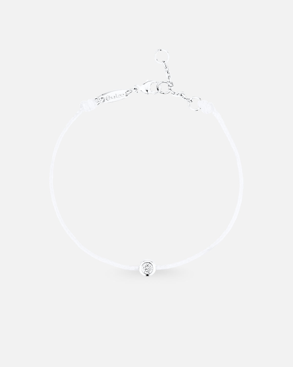 Bracelet Clear Spirit – Cordon Blanc & Swarovski