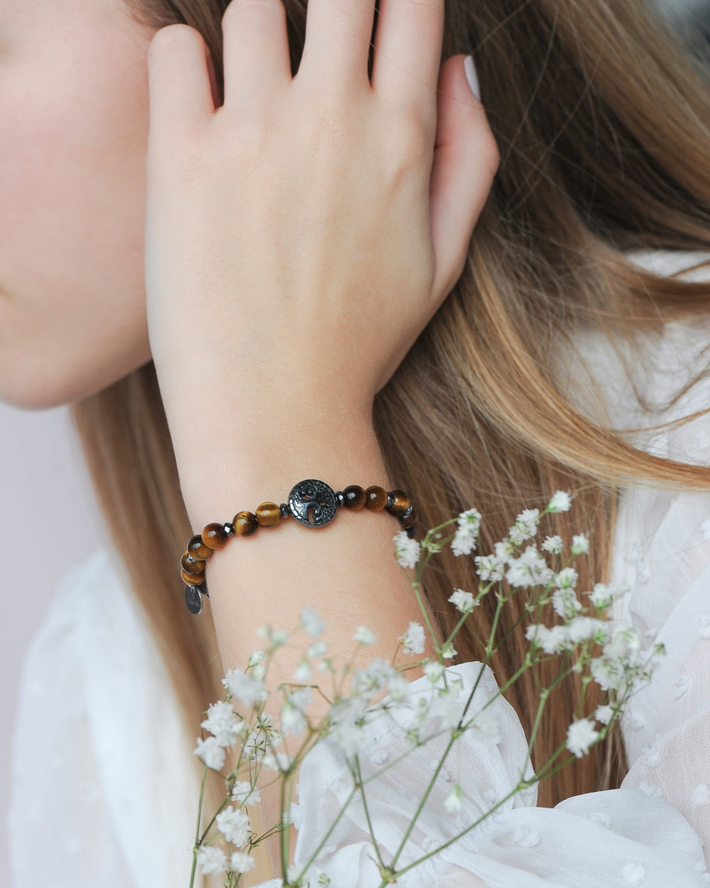 Tiger's Eye Arbre de Vie Bracelet