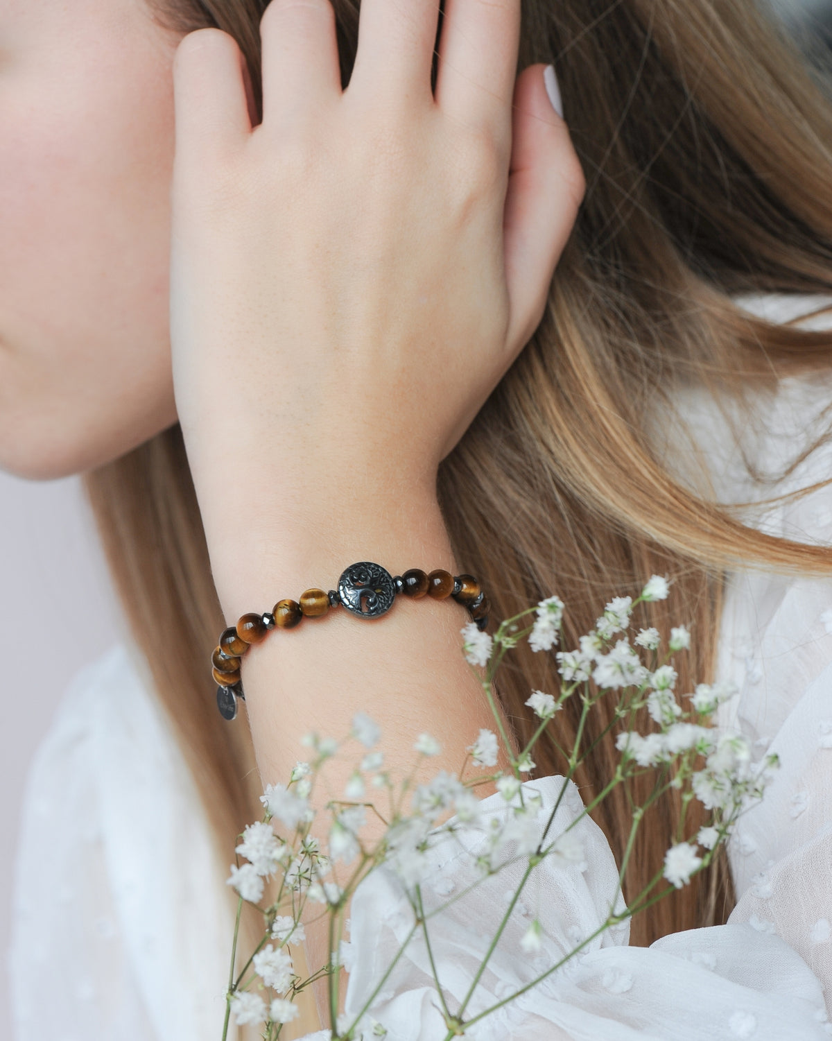 Tiger's Eye Arbre de Vie Bracelet