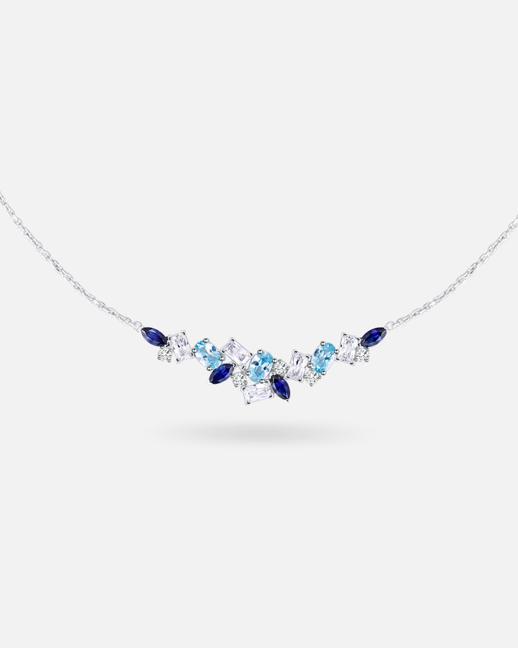 Collier Aquamarine en argent 925