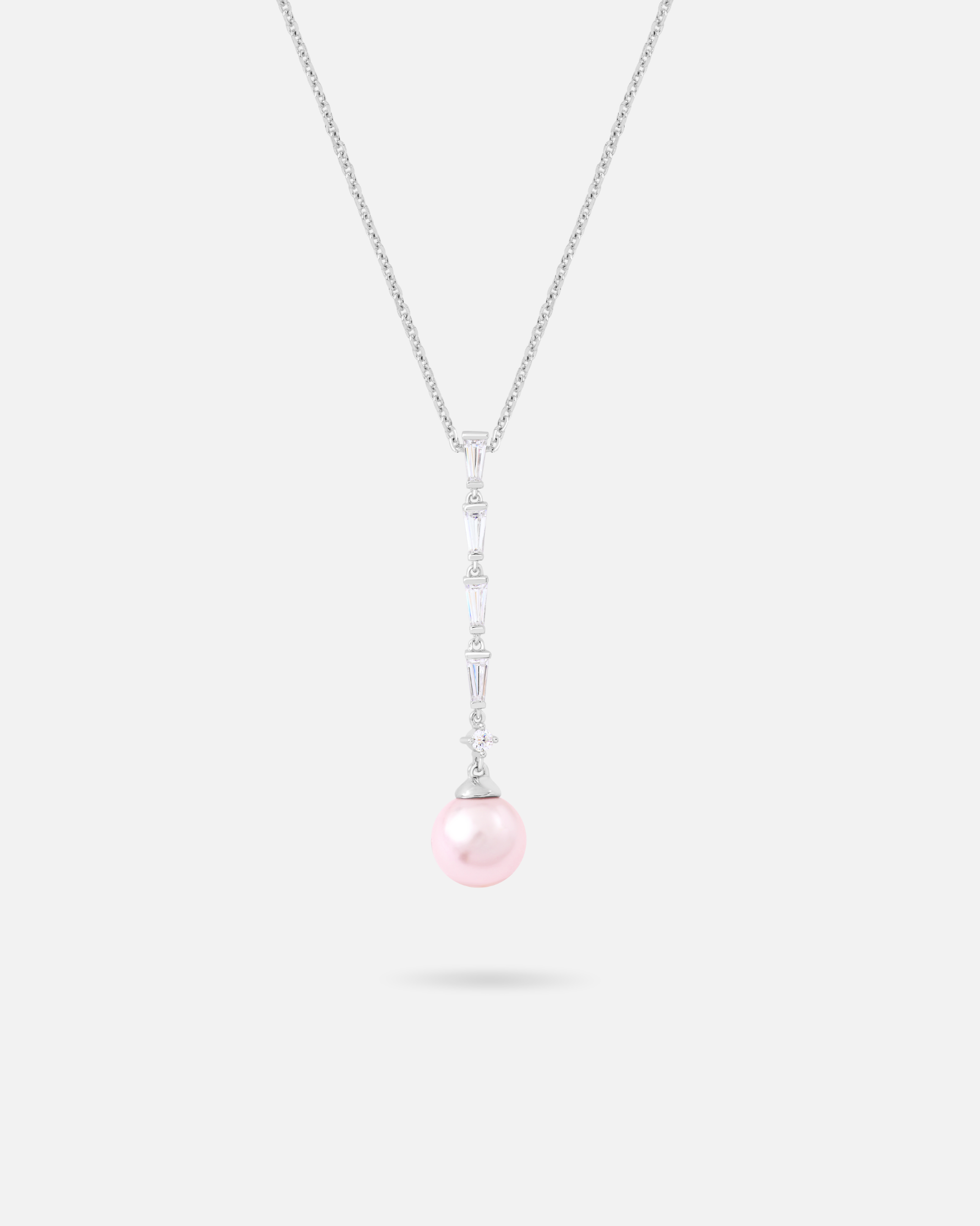Collier pendant chaîne et perle La Vie en Rose