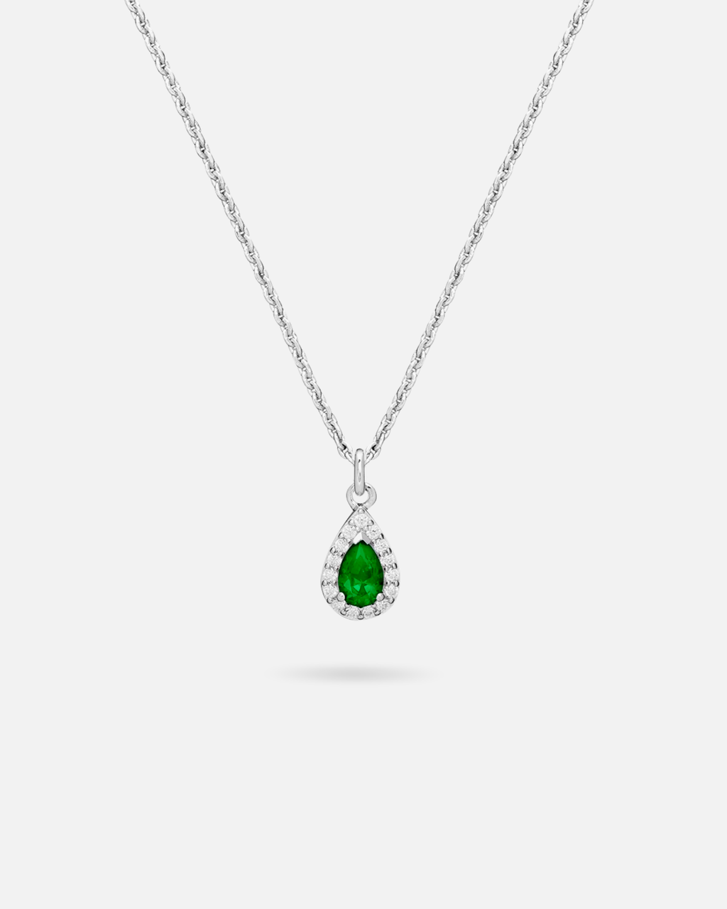 Émeraude Marine Necklace – 925 Silver