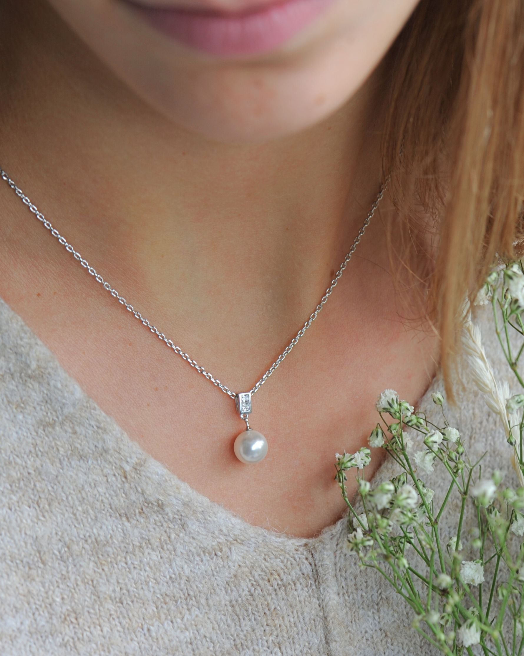 Collier en argent 925 perle Pureté