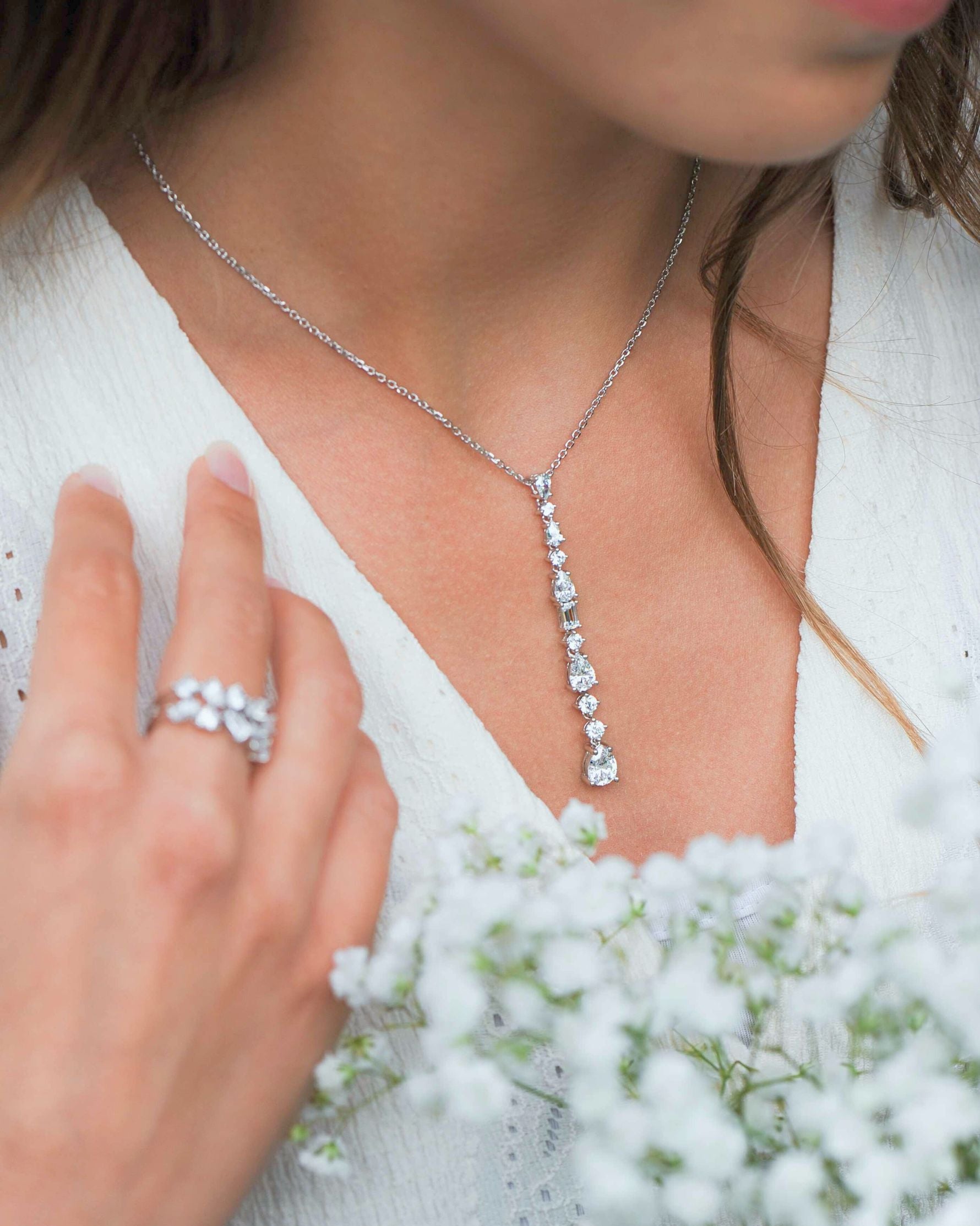 Tradition Rivière Pendant Necklace – 925 Silver