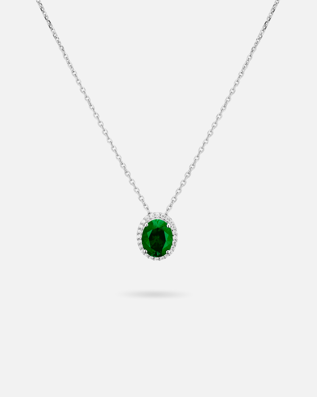Traditional Emerald Necklace – 925 Silver