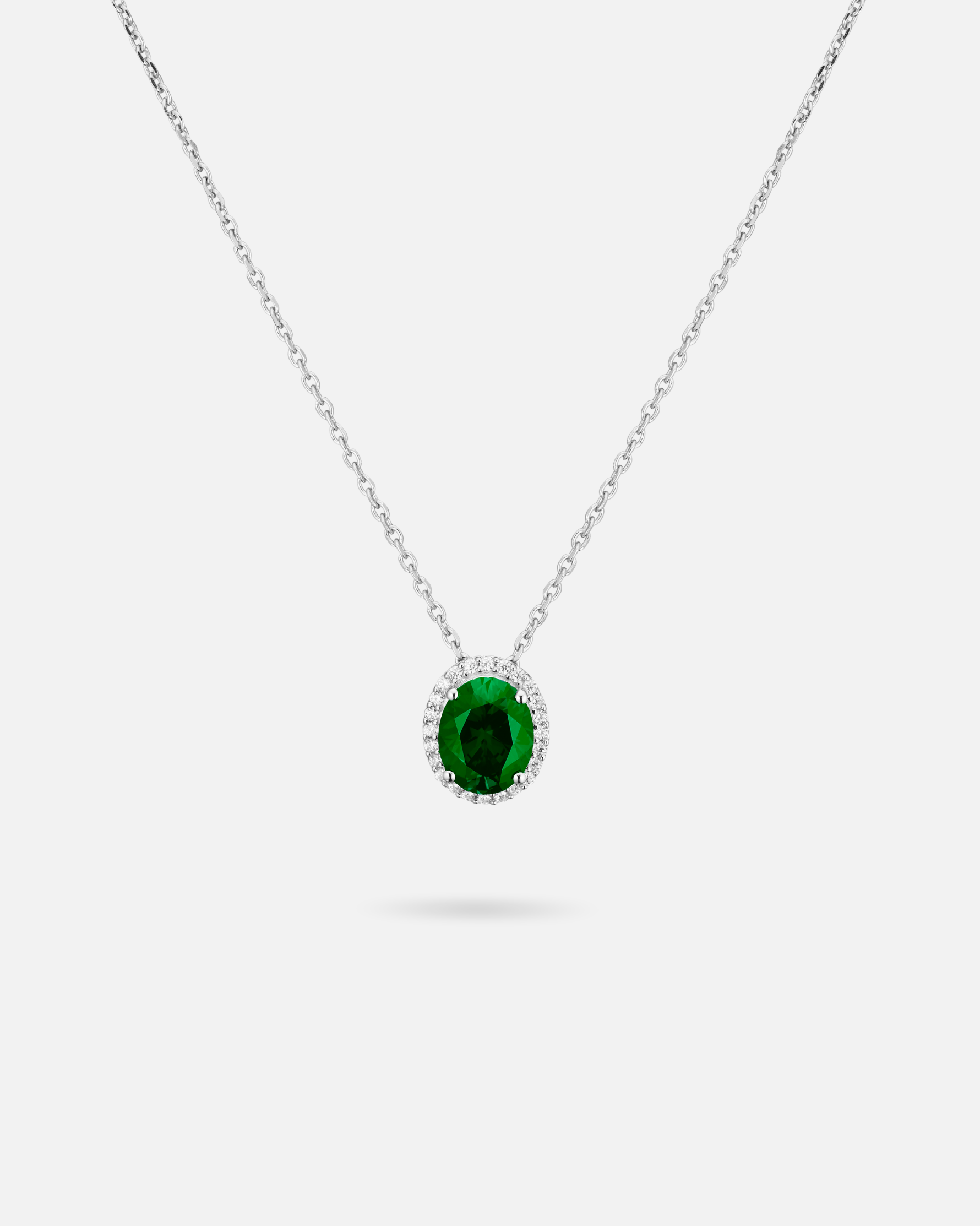 Traditional Emerald Necklace – 925 Silver