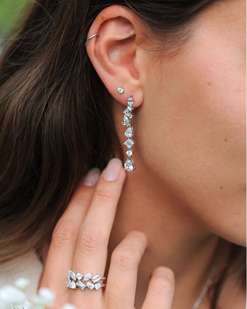 Boucles pendantes Tradition Rivière en argent 925