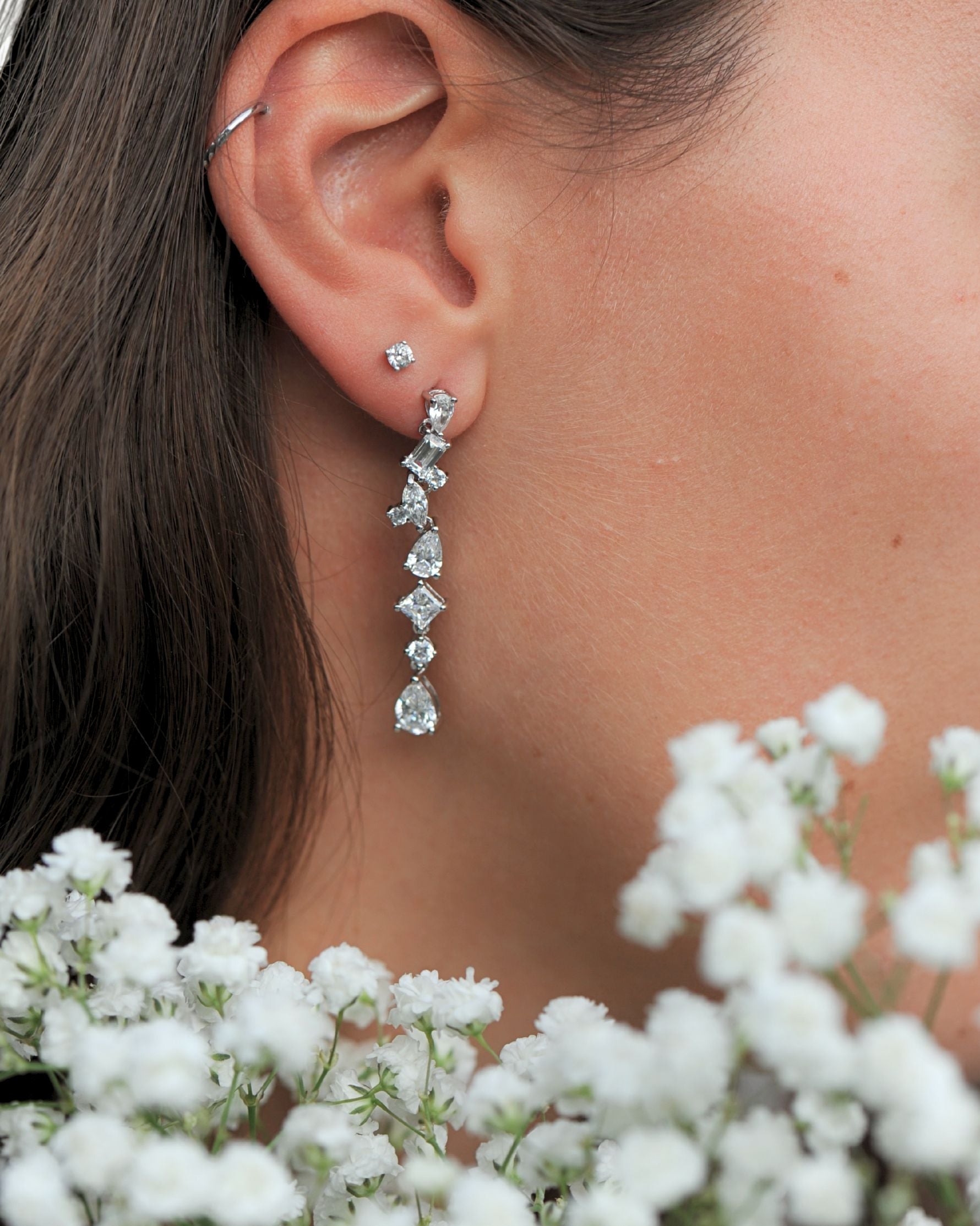 Boucles pendantes Tradition Rivière en argent 925