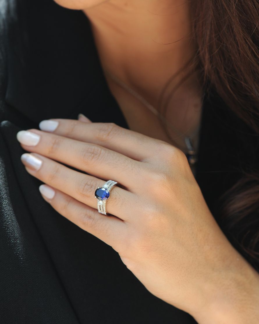 Bague Saphir Tradition – Argent 925