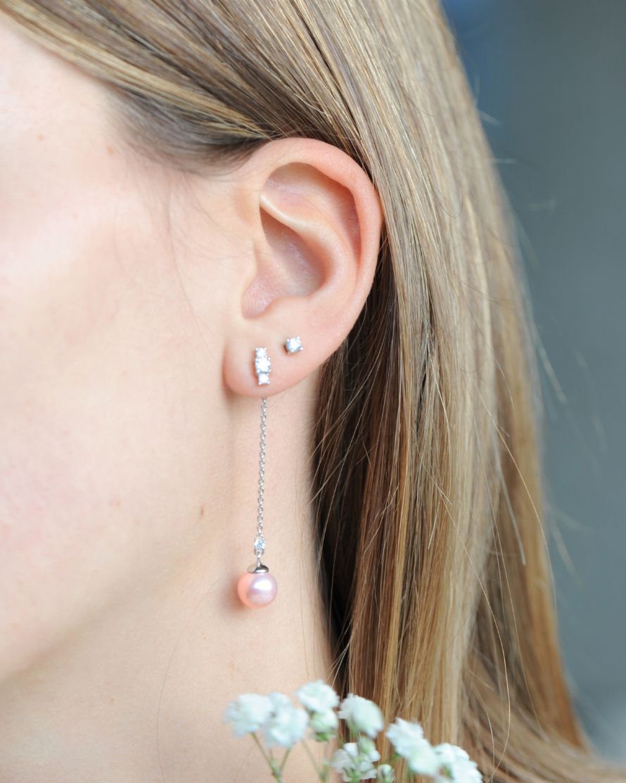 La Vie en Rose Earjacket Earrings 