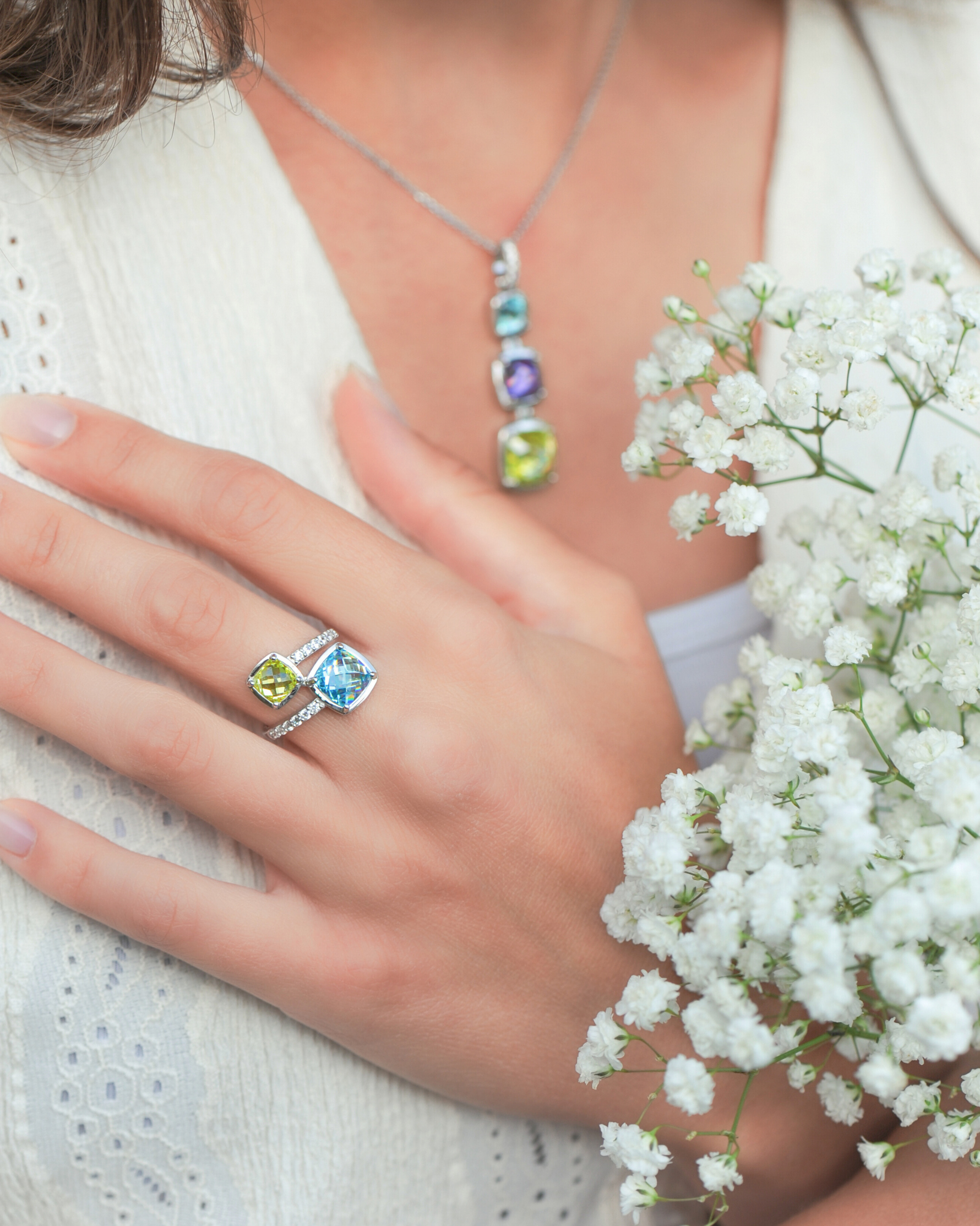 Bague Toi & Moi bicolore en Argent 925