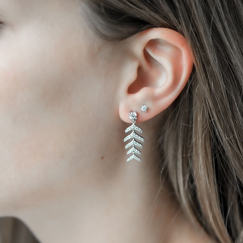 Boucles d'oreilles argent joaillerie