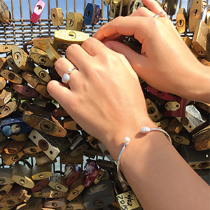 Bracelets en Argent massif Elsa Lee Paris, collection Saint-Valentin